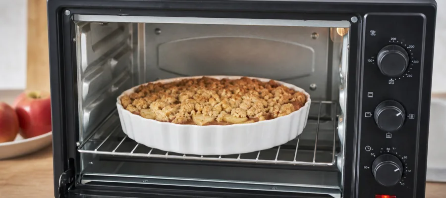 Apfel-Crumble aus dem Minibackofen