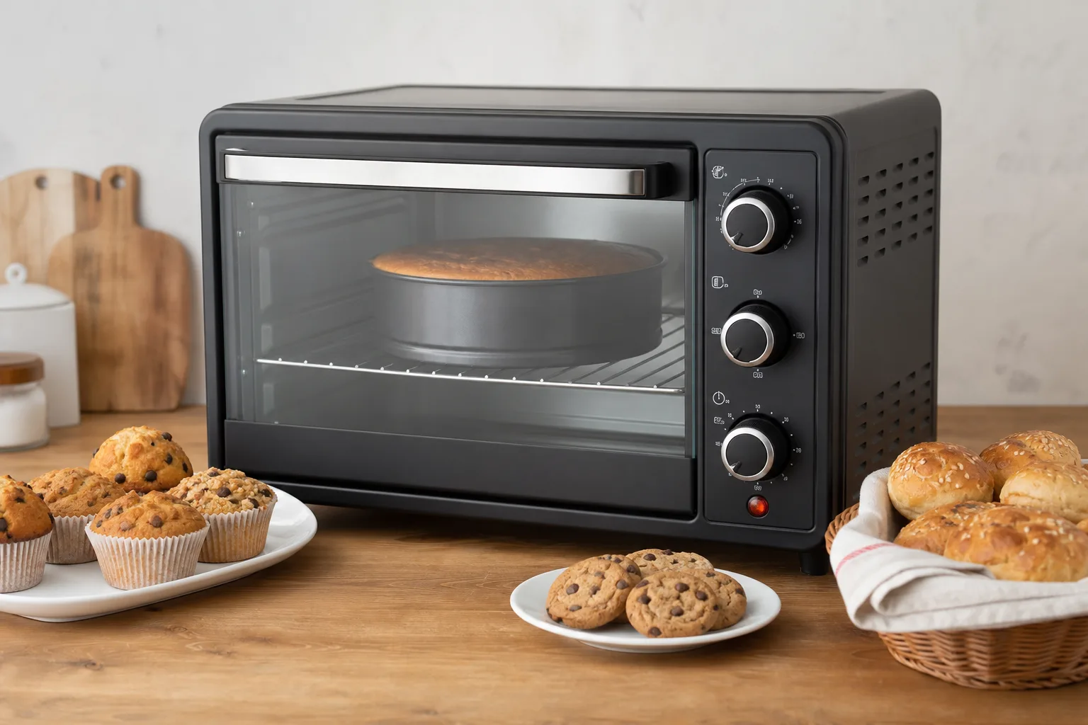 Backen im Minibackofen: Kuchen, Muffins und Gebaeck
