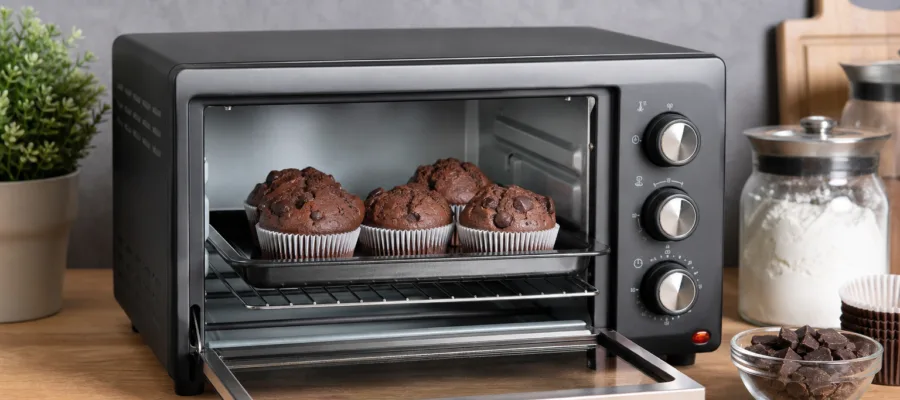 Schokoladen-Muffins aus dem Minibackofen