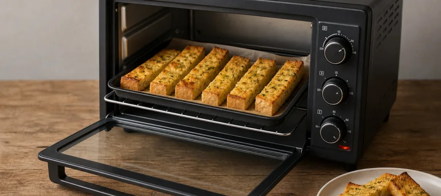 Knoblauchbrot-Sticks aus dem Minibackofen
