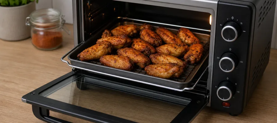 Knusprige Chicken Wings aus dem Minibackofen