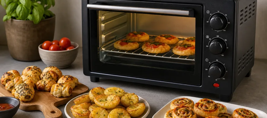 Party- und Snack-Ideen fuer den Minibackofen