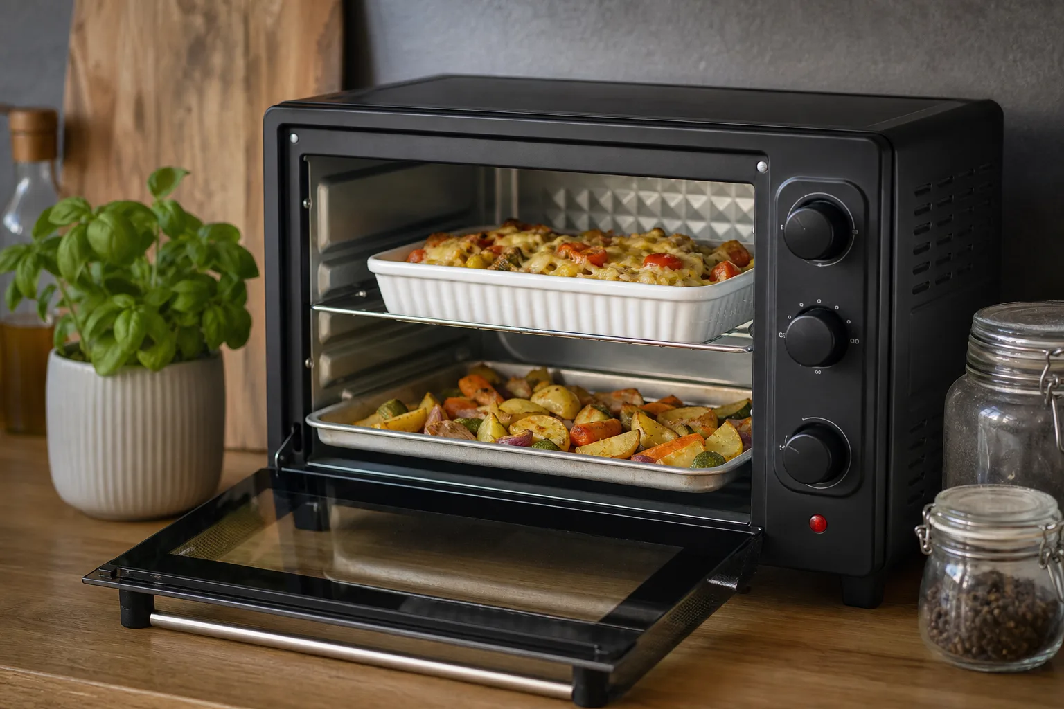 Aufwaermen und Resteverwertung im Minibackofen: Effizient und lecker