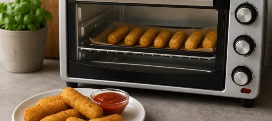 Mozzarella-Sticks aus dem Minibackofen